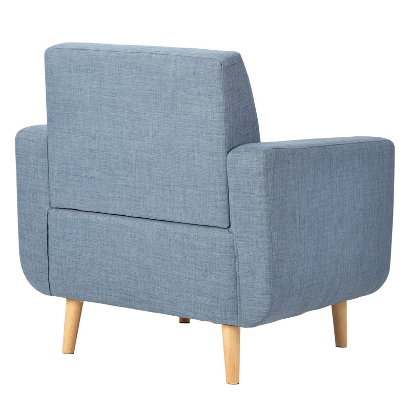 Corrigan Studio Modern Upholstered Fabric Accent Arm Lounge Chair