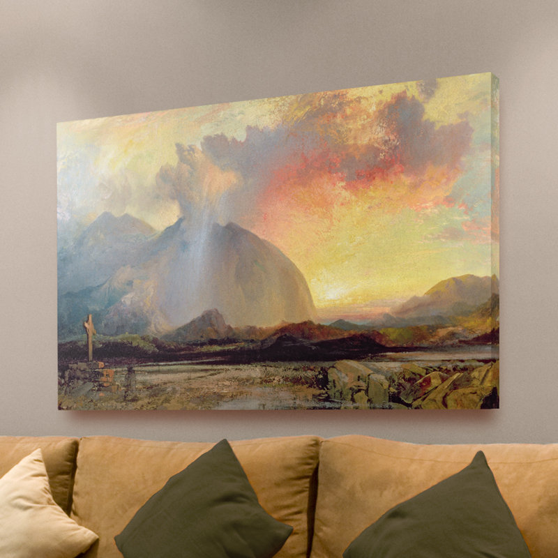 Trademark Art Sunset Vespars At The Rugged Cross By Thomas Moran