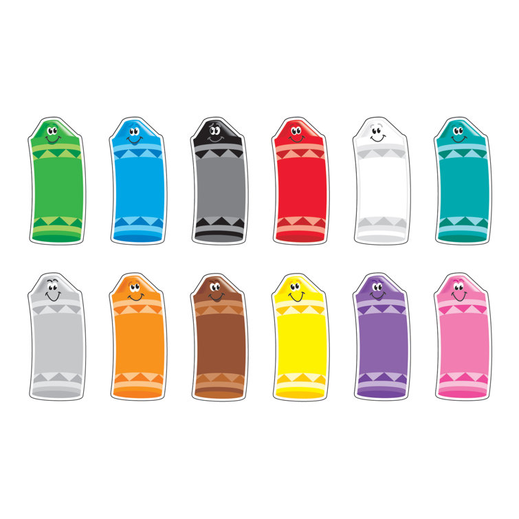 Trend Enterprises Crayon Colors Classic Accent | Wayfair