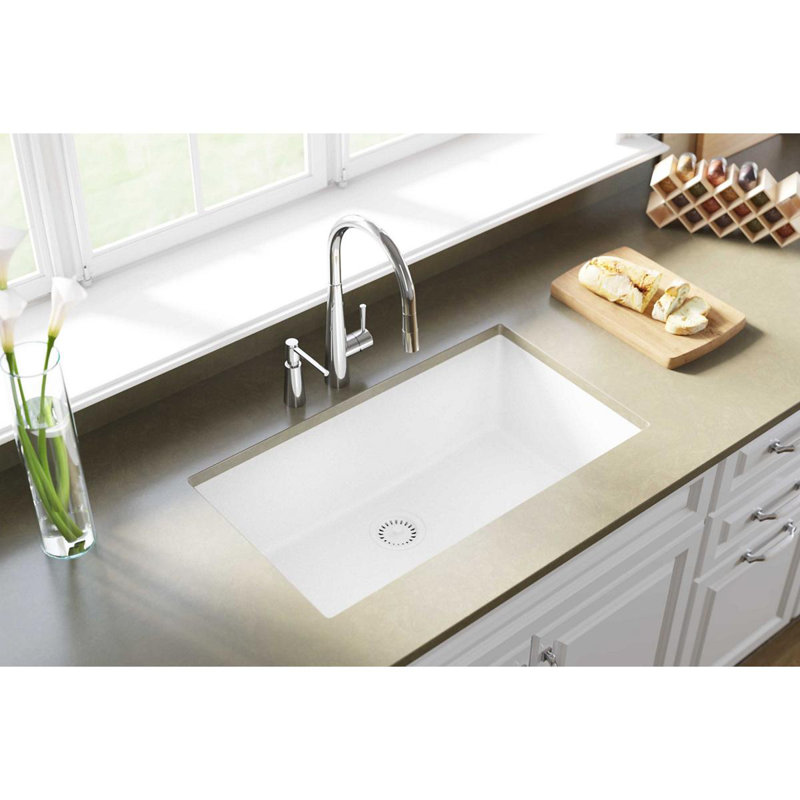 Wayfair Elkay Quartz Clic 33 X 18 Undermount Kitchen Sink Quartz Clic 33 X 18 Undermount Kitchen Sink