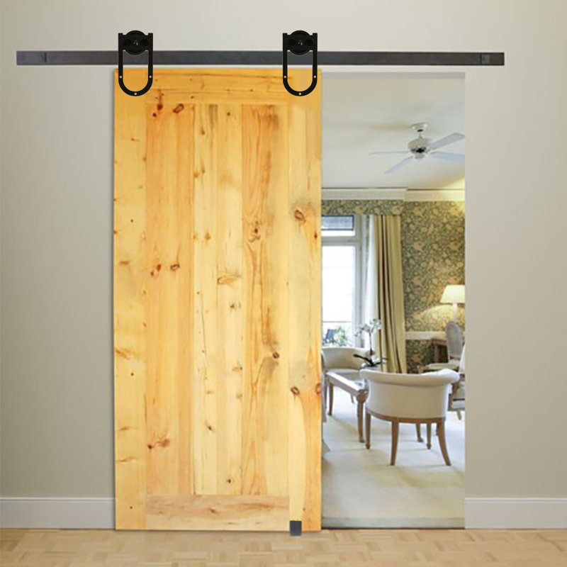 Quiet Glide Rail Horse Shoe Strap Standard Single Track Barn Door