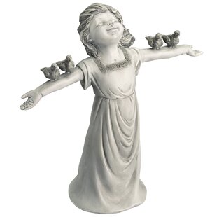 Mini Ruffled Skirt Girl Fairy Garden Figurine Dollhouse Accessory Outdoor Statue 