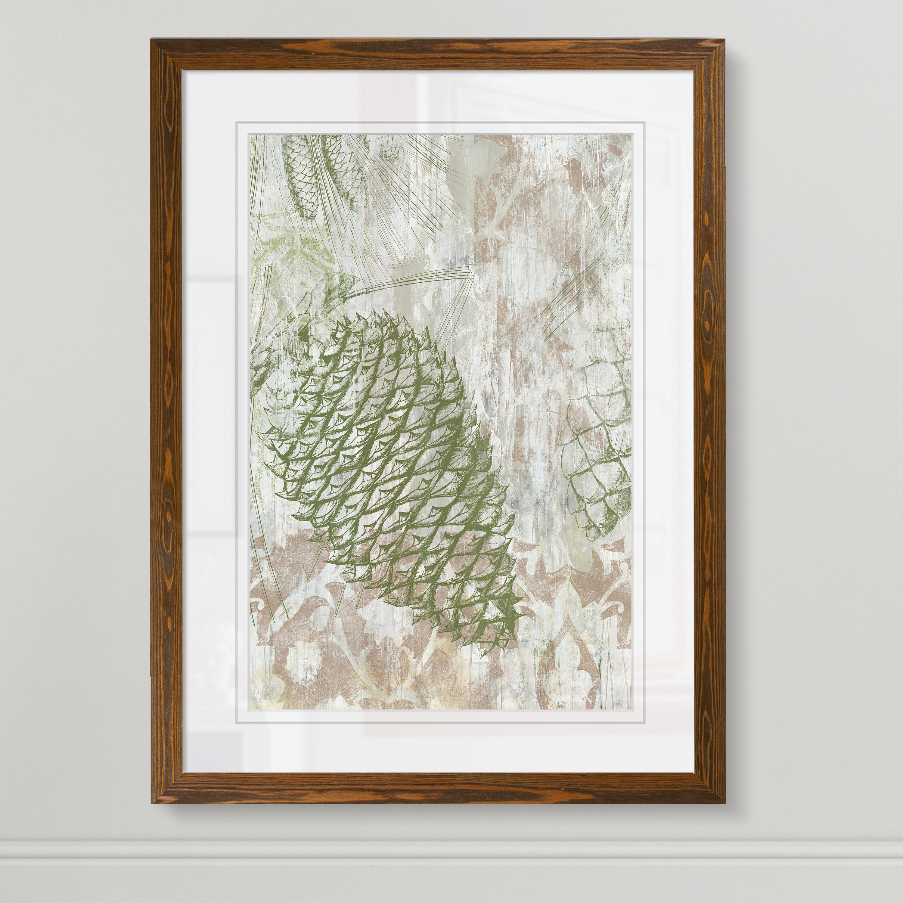 Millwood Pines 'pinecone Fresco I' By Paul Cezanne - Picture Frame 