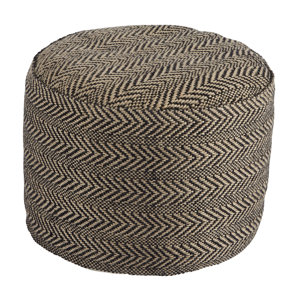 Vonda Chevron Pouf Ottoman by Laurel F..