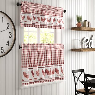rooster kitchen curtains valances