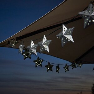 Solar 20-Light Star String Lights