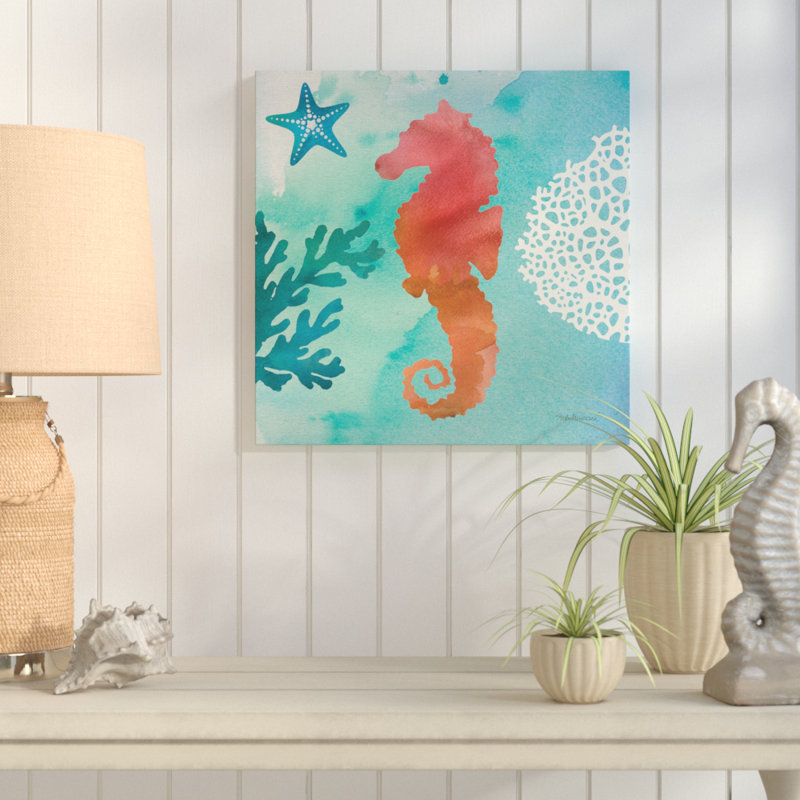 Highland Dunes Under The Sea I Watercolor Painting Print On