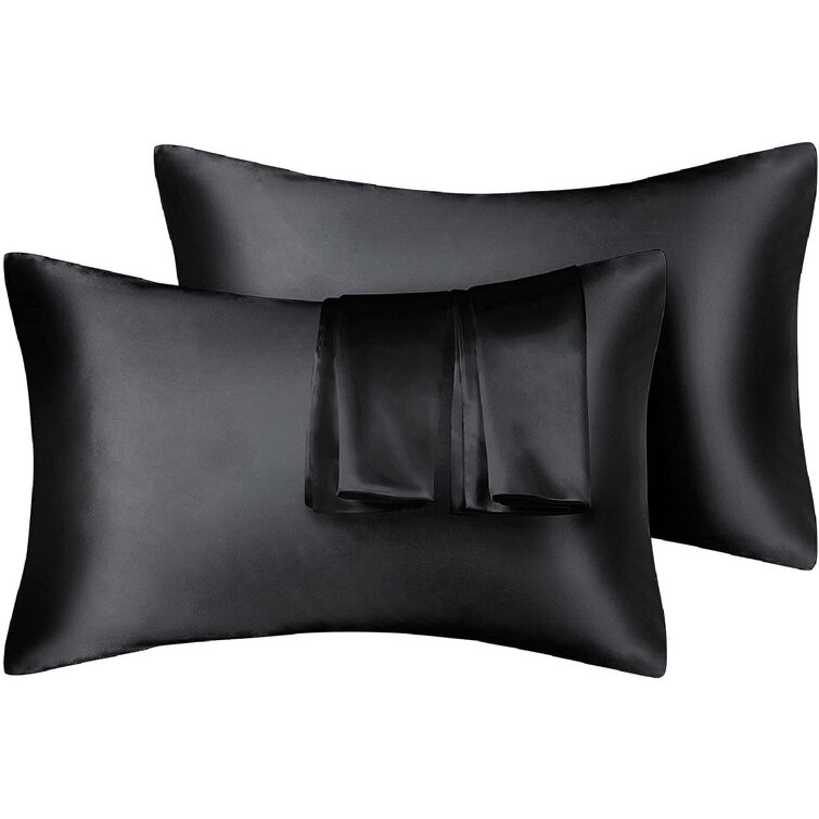 Queen King Size Luxury Pillow Case 2x Silky Satin Pillowcase US Standard