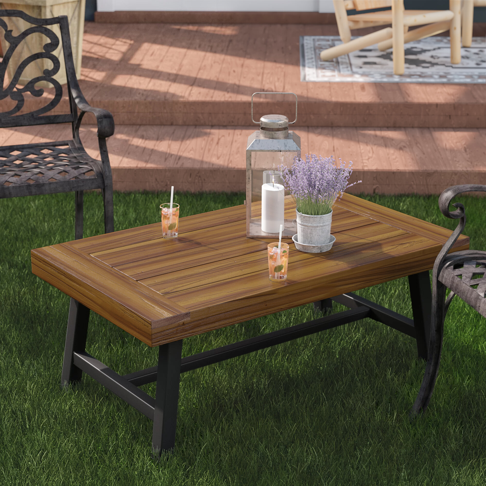 acacia outdoor coffee table