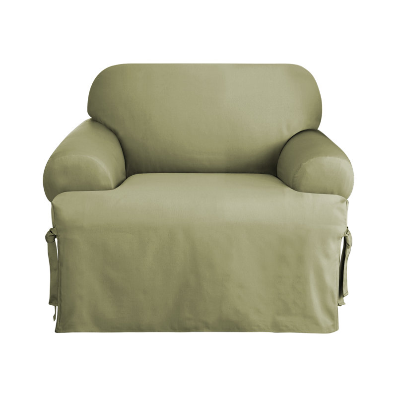 Cotton Duck T Cushion Armchair Slipcover