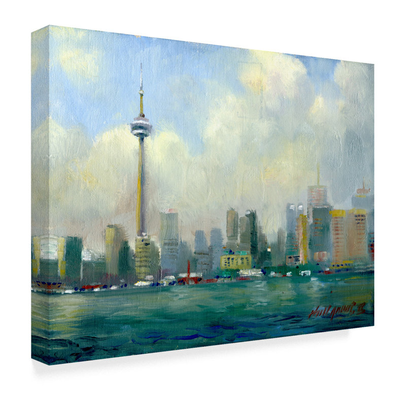 Trademark Art Cn Tower Toronto Acrylic Painting Print On