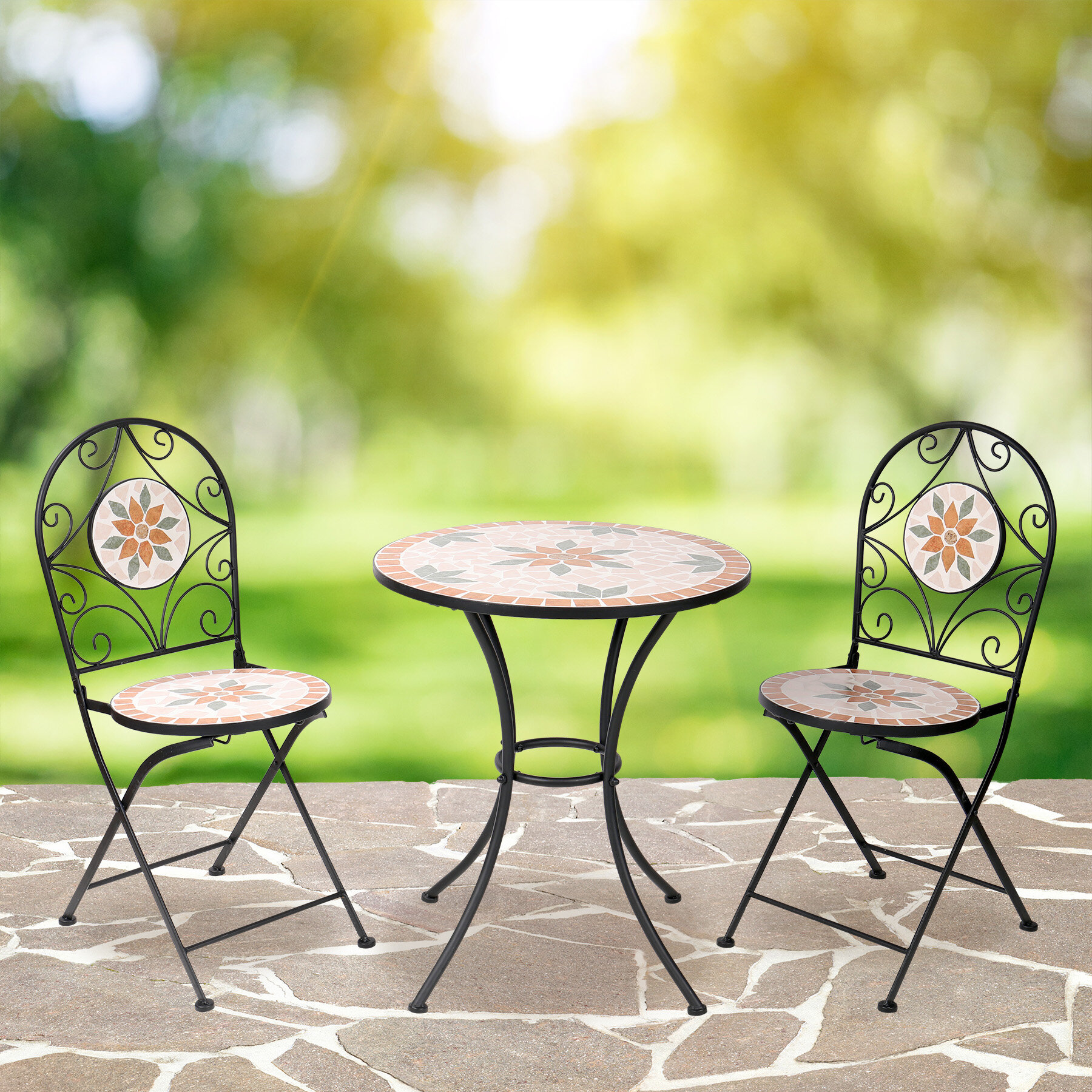 Outdoor Mosaic Bistro Table And Chairs | I Decoration Ideas