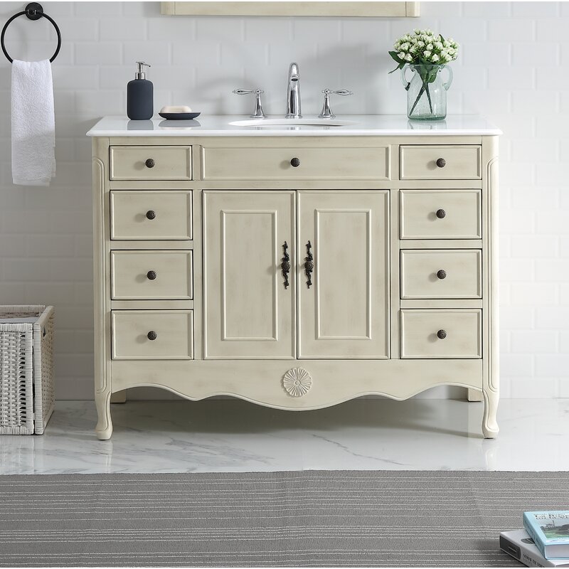 One Allium Way® Genevieve 47" Single Bathroom Vanity Set ...