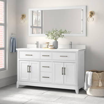 Ebern Designs Syble 60 Double Bathroom Vanity Set Reviews Wayfair