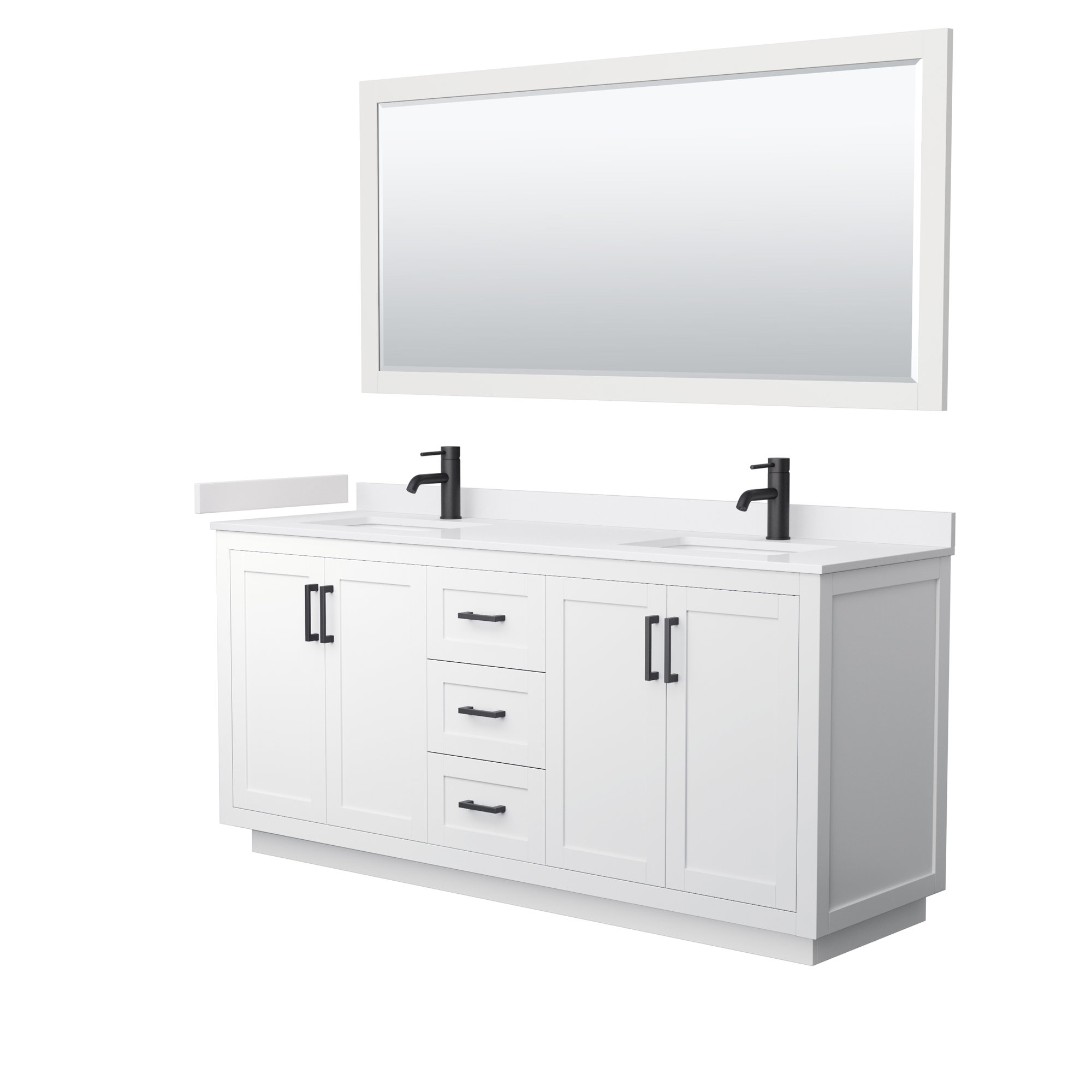 Wyndham Collection Miranda 72 Inch Double Bathroom Vanity In Dark Blue Wyndham Collection Miranda 72 Inch Double Bathroom Vanity In Dark Blue