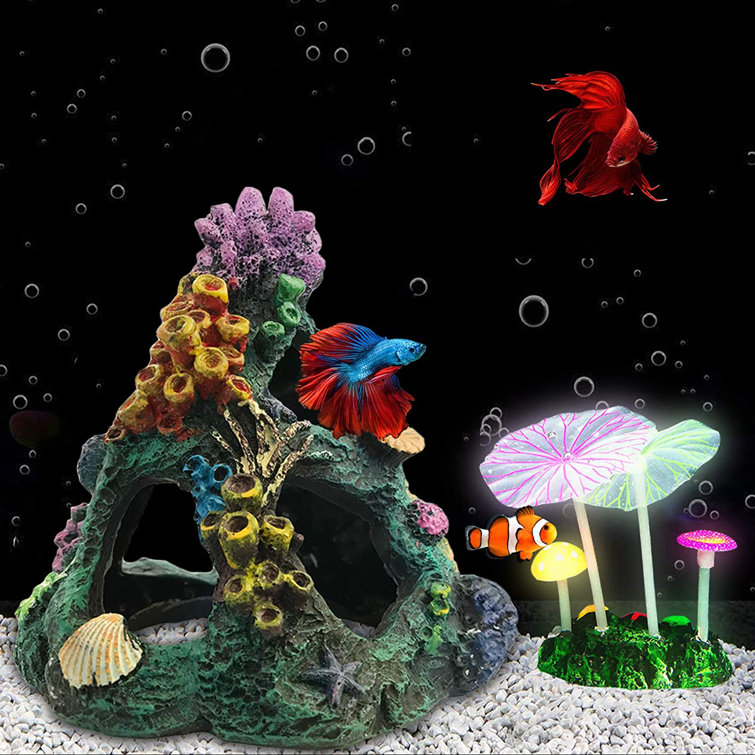 small fish tank decor