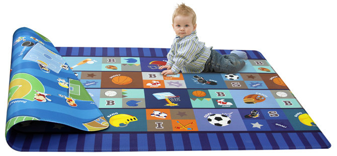 Dwinguler Kid S Playmat In Star Player Polyvinyl Blue Indoor Outdoor Kid S Playmat In Star Player Polyvinyl Blue Indoor Outdoor Area Rug