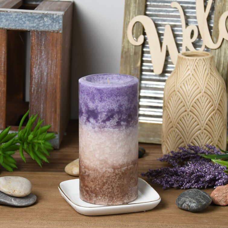 Soft Cashmere Amber Scented Pillar Candle