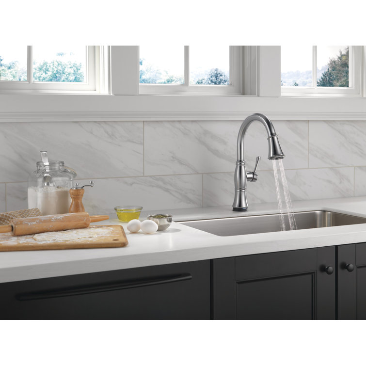 Cassidy  Pull Down Touch Single Handle Kitchen Faucet with Side Spray