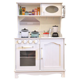 Rainbowsophia Vintage Wood Kids Play Kitchen Set Reviews Wayfair Ca