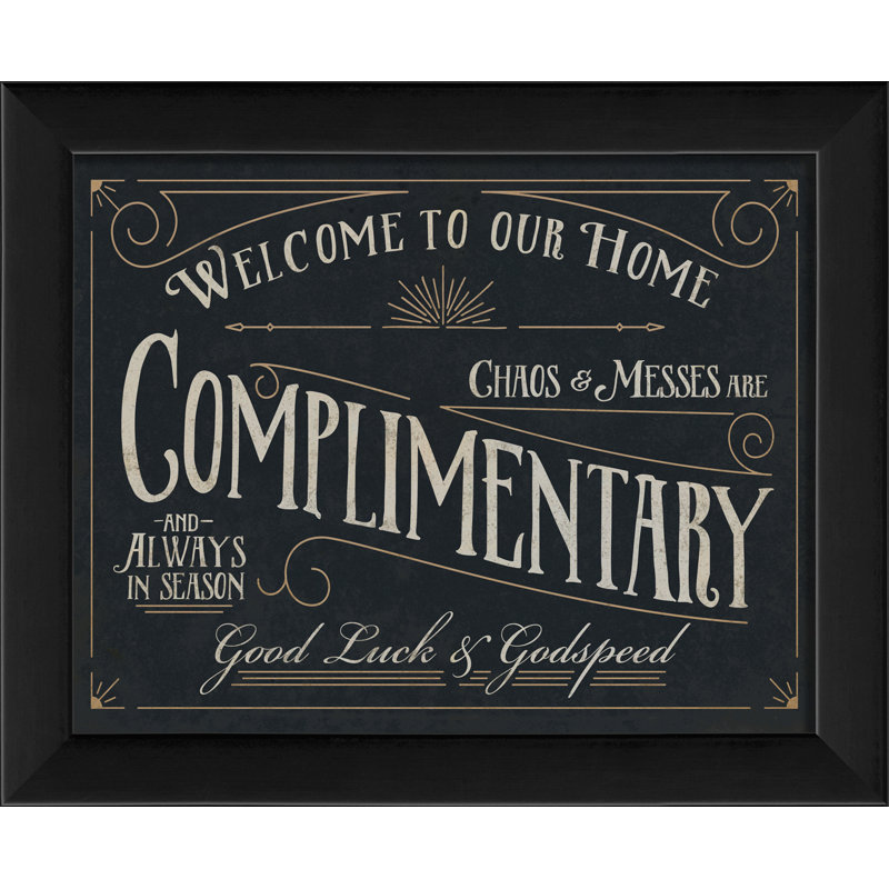Complimentary Framed Vintage Advertisement