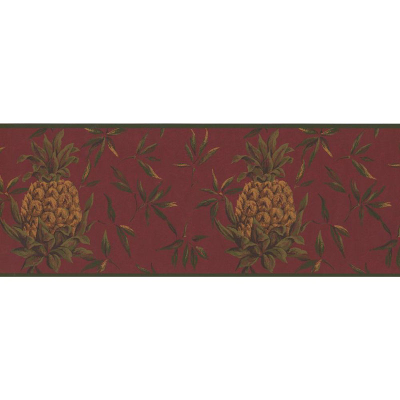 Bay Isle Home Heath Pineapple 15 L X 9 W Wallpaper Border Wayfair