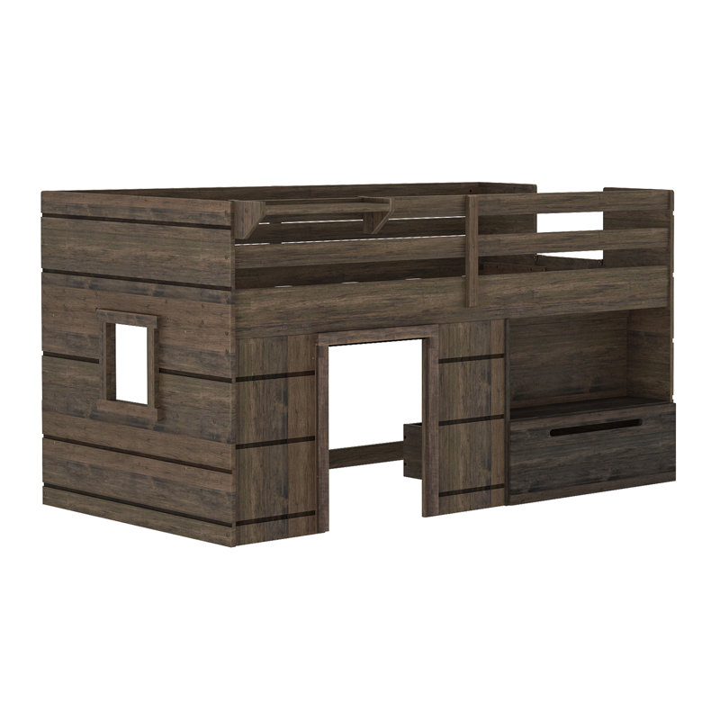 Harriet Bee Purdy Hill Modern Farmhouse Twin Low Loft Bed ...