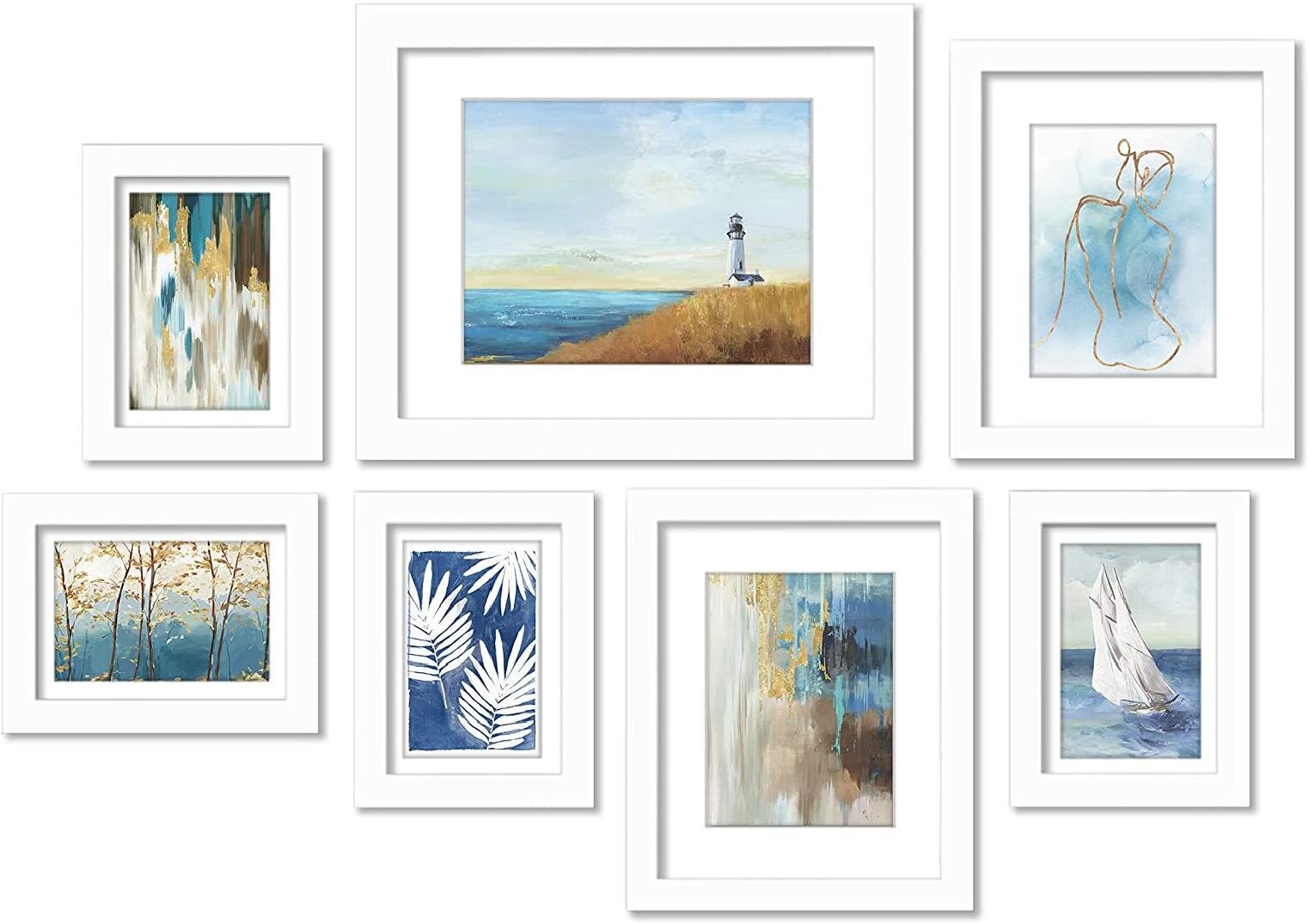 intelligence 7 Piece Gallery Wall Set Frame Set | Wayfair