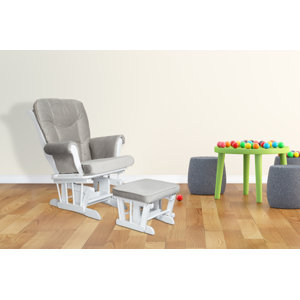 Sleigh Glider and Ottoman