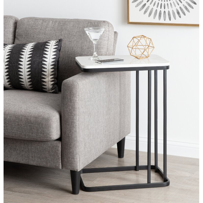 Latitude Run® Marble Top C-table End Table & Reviews 