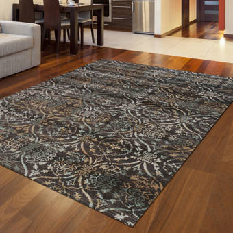 Wrought Studio Burntwood Blue Tan Gray Rug Reviews Wayfair