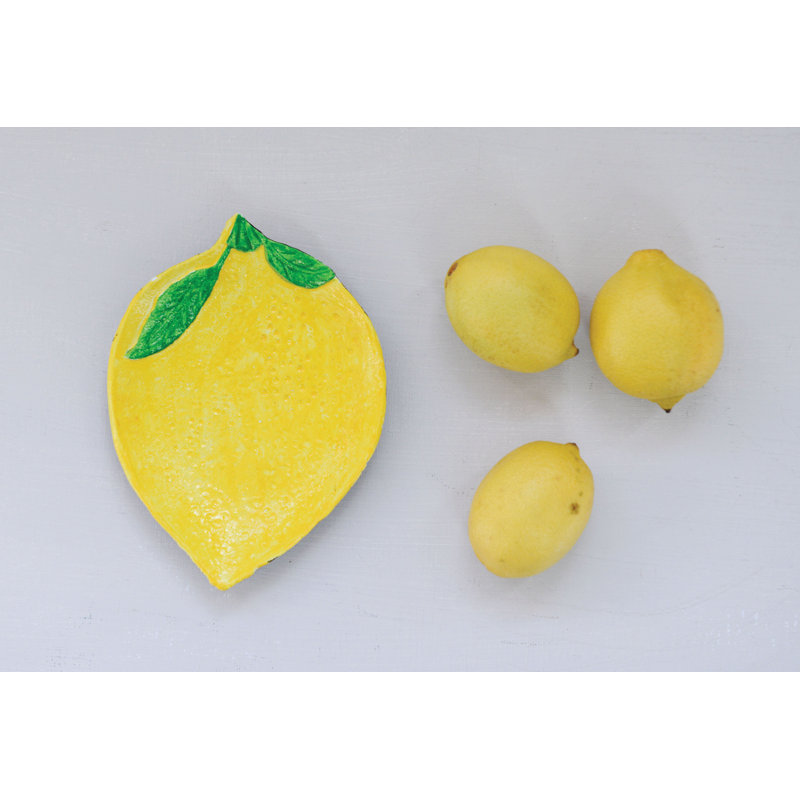 Reynosa Cast Iron Lemon Decorative Plate Joss Main