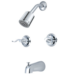 kingston brass shower faucet polished brass nuwave french two handle tub and shower faucet by kingston brass faucets youll love wayfair kingston brass shower faucet polished brass nuwave french two handle tub and shower faucet by kingston brass faucets youll love wayfair
