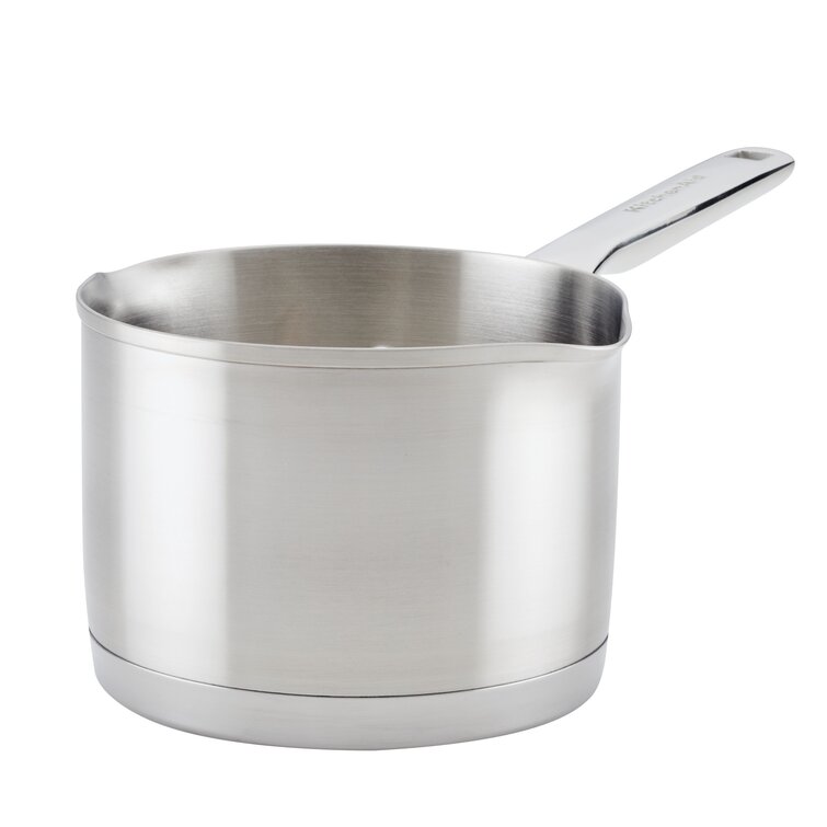 Non Stick Milk Pan 2.5L Saucepan Aluminium Tea Pan Pot Kitchen Cook Pour Handle 