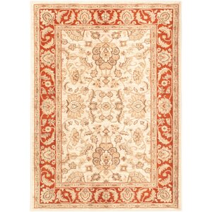 Lotus Garden Champagne/Ivory Open Field Rug