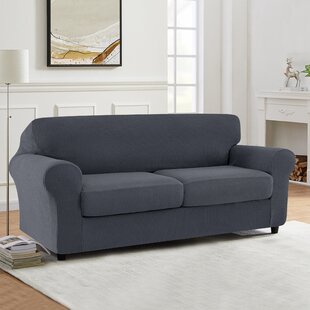 RHF 2 Separate Pieces Loveseat Cover Slipcovers for Couches and Loveseats with 