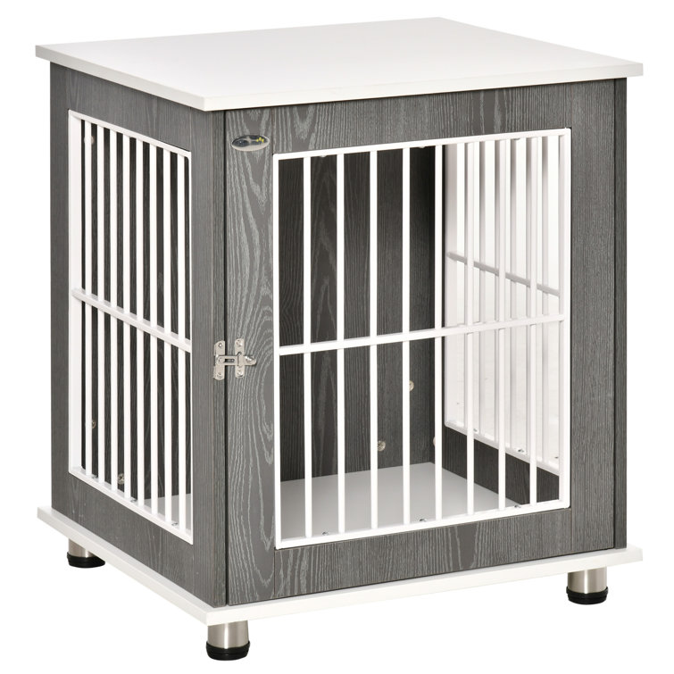 small dog crate end table