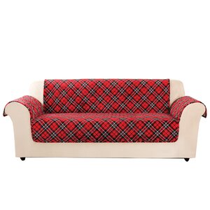 Lodge Tartan Plaid Box Cushion Sofa Slipcover