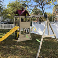summerhill wooden swing set