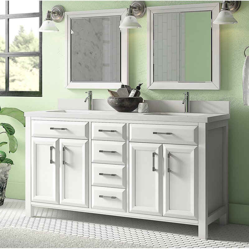 Darby Home Co Crouch 63 Double Bathroom Vanity Set Reviews Wayfair