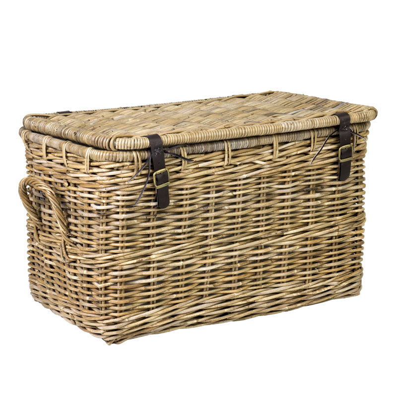 Daniels Rattan Lidded Basket