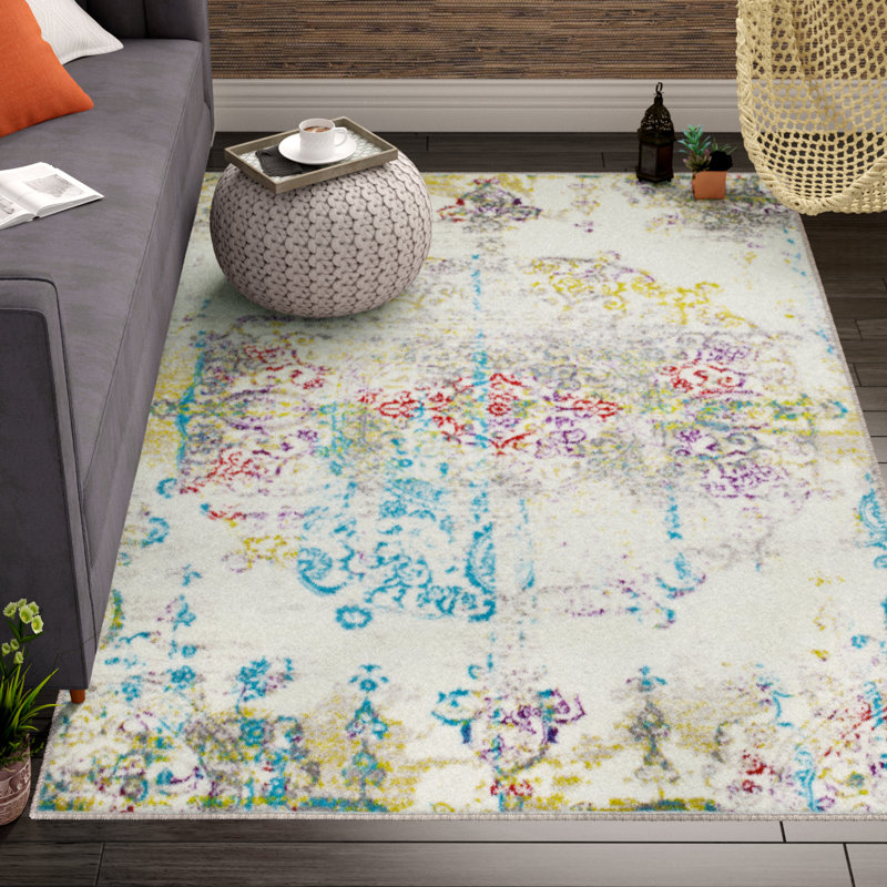 Bungalow Rose Brees Medallion Multicolor Area Rug Reviews Wayfair