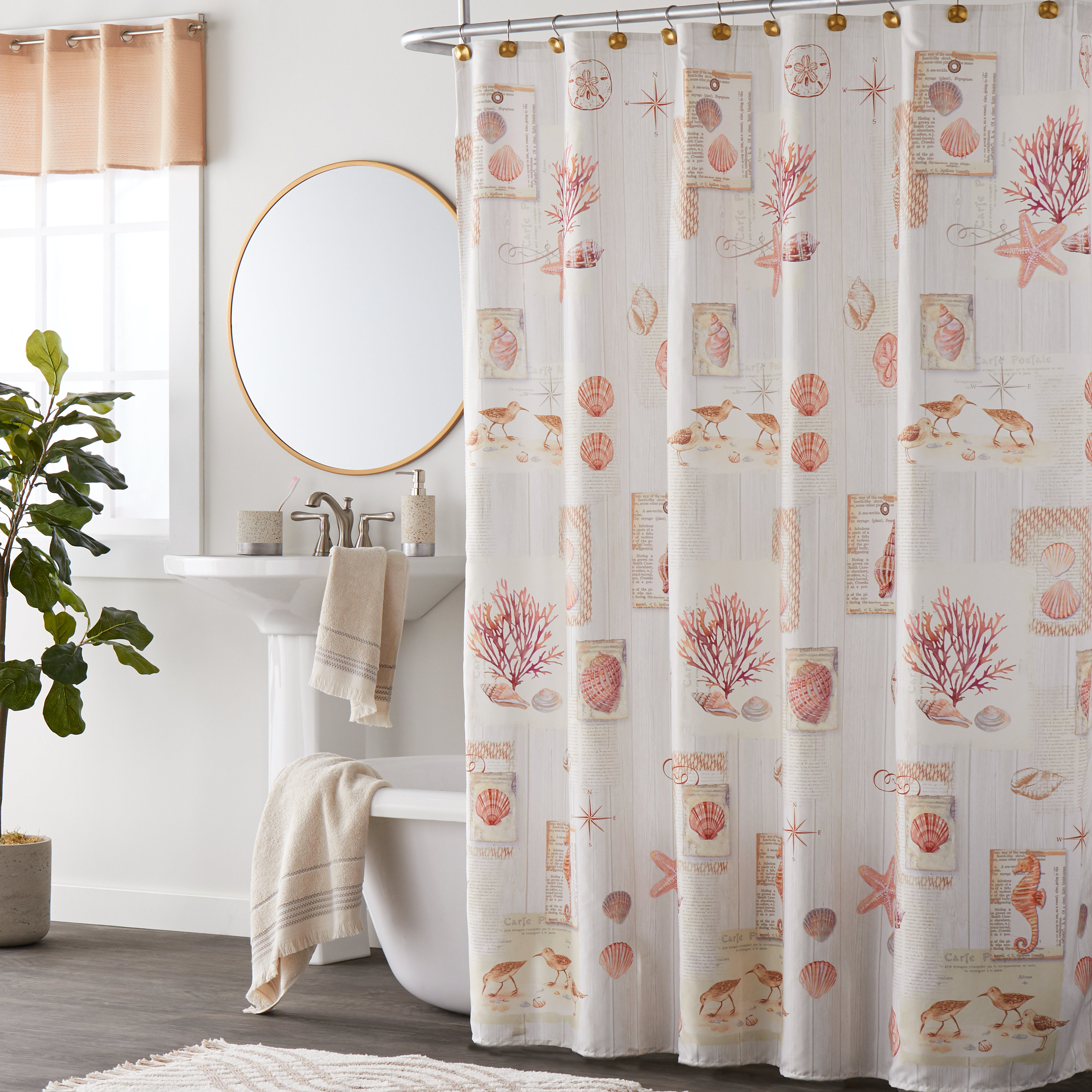 Rosecliff Heights Swainsboro Floral Single Shower Curtain Wayfair