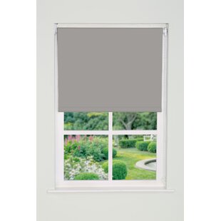 Mini-Blind Klemmfix Alu Thermo Clamp Roller Blind Blackout-Height 130 Cm Silver-Grey 