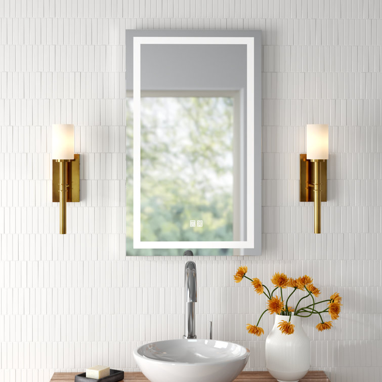 Wade Logan® Finton Modern & Contemporary Frameless Lighted Bathroom