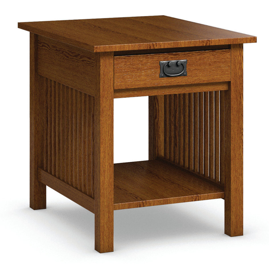 Caravel Mission Hills End Table With Storage Reviews Wayfair