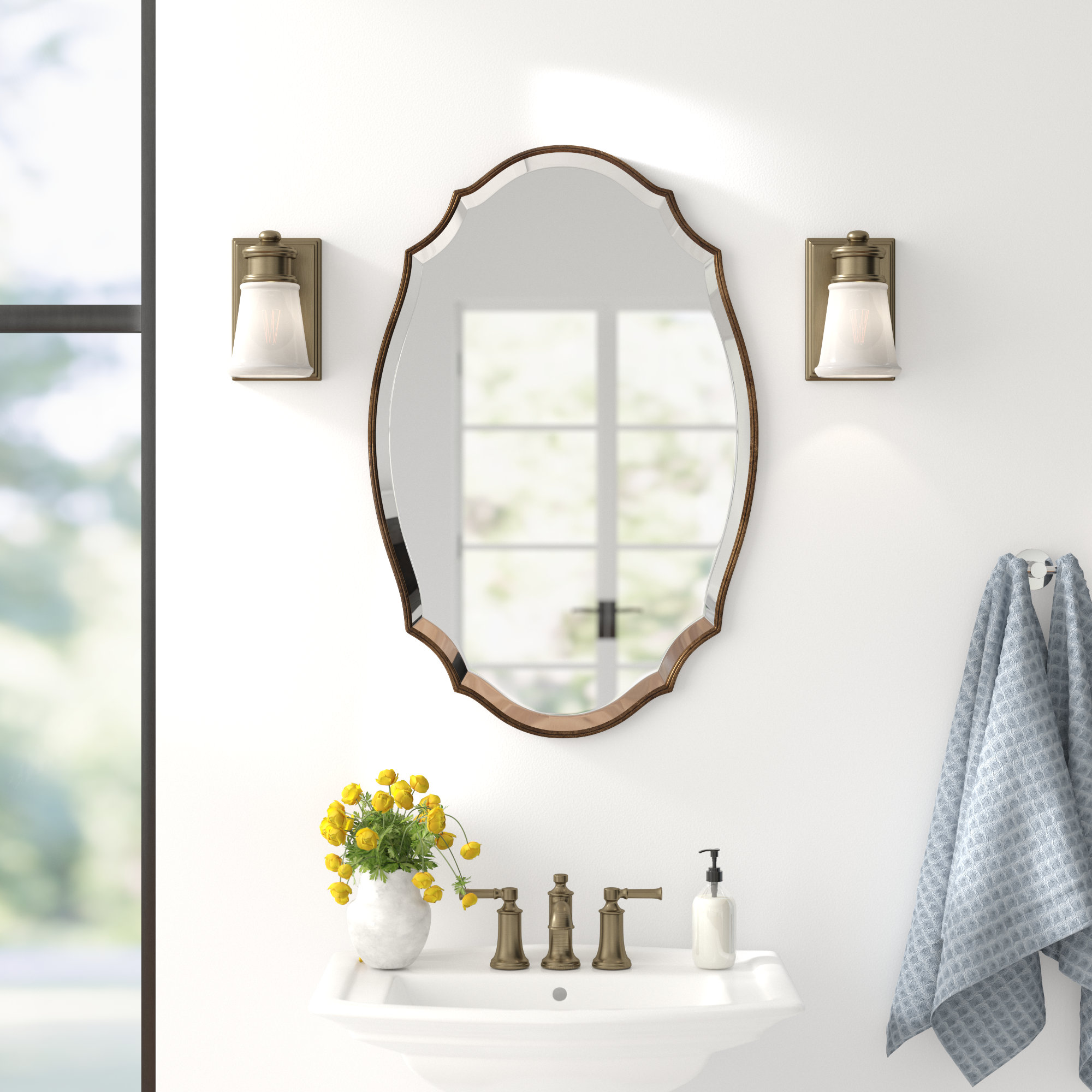 Three Posts™ Zainab Oval Wall Mirror & Reviews Wayfair