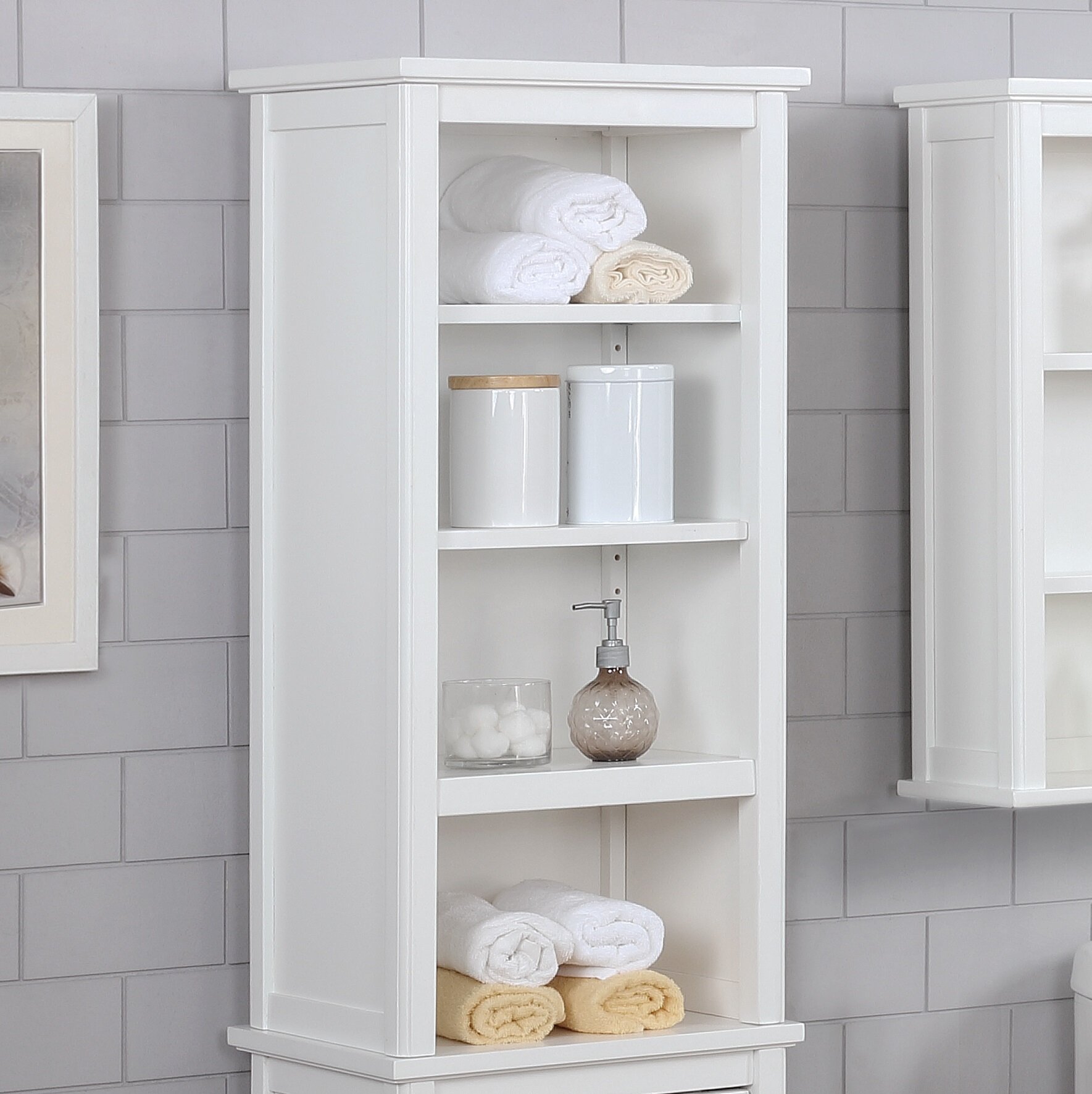 bathroom shelves