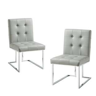 Modern Contemporary Leather Chrome Director Chair Allmodern Quickview