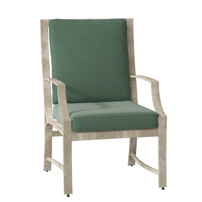 Woodardseal Cove Patio Dining Chair With Cushion Woodard Cushion Color Sparkle Mica Frame Color Weathered White Dailymail